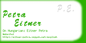 petra eitner business card